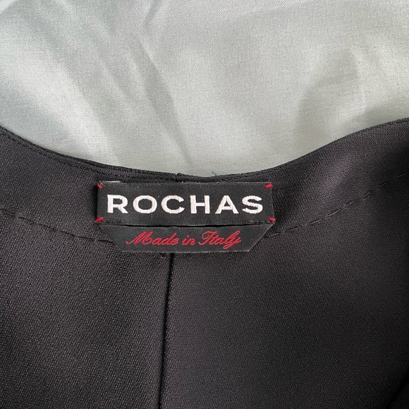 Rochas black tiered mini dress size 38 - Picture 5 of 6